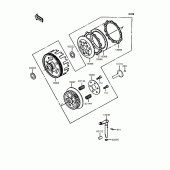 Схема вузла: Зчеплення (KMX80-B1) для Kawasaki KMX80 KSR-II