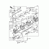 Схема узла: Карбюратор для Kawasaki ZR1200 ZRX1200S