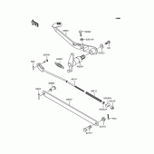 Схема вузла: Лапка гальма для Kawasaki BJ250 Estrella Custom