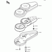 Схема вузла: Meter(s) для Kawasaki ZX900 Ninja ZX-9R
