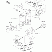 Схема вузла: Поворотники для Kawasaki VN1600 VN1600 Mean Streak