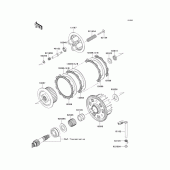 Схема вузла: Зчеплення для Kawasaki ZR750 Z750R ABS