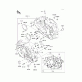 Схема узла: Картер двигателя для Kawasaki KLX650 KLX650 Motard