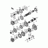 Схема узла: Трансмиссия для Kawasaki ER650 Z650 ABS