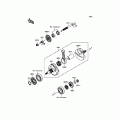 Схема вузла: Колінчастий вал для Kawasaki KLX450 KLX450R