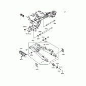 Схема вузла: Задній важіль (Маятник) для Kawasaki ER300 Z300 ABS