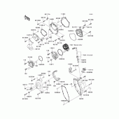 Схема вузла: Engine cover(s)(1/2) для Kawasaki ZX1000 Ninja ZX-10R