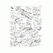 Схема узла: Chassis electrical equipment(1/2) для Kawasaki ZX1400 Ninja ZX-14