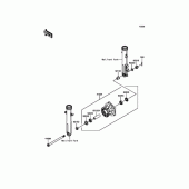 Схема узла: Переднее колесо для Kawasaki KLE250 Versys-X 250 ABS
