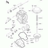 Схема вузла: Карбюратор parts(1/2) для Kawasaki ZX600 ZZ-R600