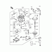 Схема вузла: Карбюратор для Kawasaki BJ250 Estrella RS