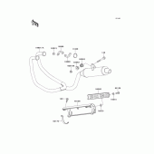 Схема узла: Выхлопная система (s) для Kawasaki KLE500