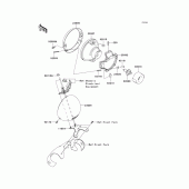 Схема вузла: Headlight(s) для Kawasaki VN2000 Vulcan 2000 Classic LT
