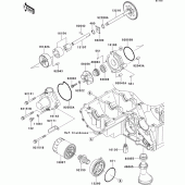Схема узла: Масляный насос для Kawasaki ZR750 Z750