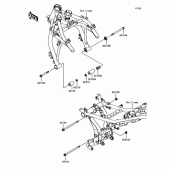 Схема узла: Крепление двигателя для Kawasaki ER650 Z650 ABS