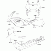 Схема вузла: Decals(black)(ex500-e5/e6) для Kawasaki EX500 EX500