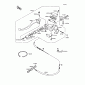 Схема вузла: Clutch master cylinder для Kawasaki VN1500 Vulcan 88
