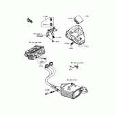 Схема узла: Впрыск топлива для Kawasaki EX400 Ninja 400R
