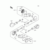 Схема вузла: Поворотники для Kawasaki EL250 Eliminator 250LX