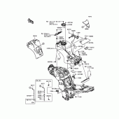 Схема вузла: Паливний бак для Kawasaki ZG1400 Concours 14 ABS