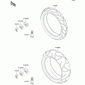 Схема вузла: Шини для Kawasaki ZX600 Ninja ZX-6RR
