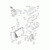 Схема узла: Радиатор для Kawasaki ZX1000 Z1000SX