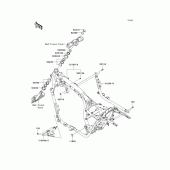 Схема вузла: Рама для Kawasaki VN1700 VN1700 Classic Tourer ABS