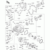 Схема вузла: Front bevel gear(1/2) для Kawasaki VN1500 VN1500 Drifter