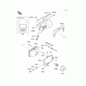 Схема узла: Фара для Kawasaki KMX125