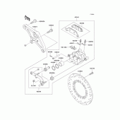 Схема узла: Задний тормоз для Kawasaki VN1500 VN1500 Drifter