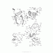 Схема узла: Нижний обтекатель для Kawasaki ZX1400 Ninja ZX-14R ABS