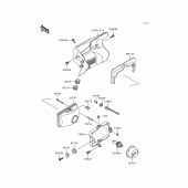 Схема вузла: Headlight(s) для Kawasaki KMX125