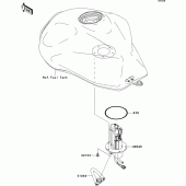 Схема вузла: Fuel pump для Kawasaki ZR1000 Z1000
