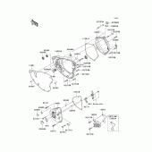 Схема вузла: Engine cover(s) для Kawasaki KX250/ KX252 KX250F