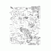 Схема вузла: Fuel tank(1/3) для Kawasaki ZX1400 Ninja ZX-14