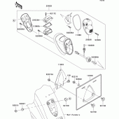 Схема вузла: Taillight(s) для Kawasaki VN1600 VN1600 Classic