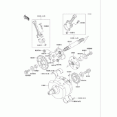 Схема вузла: Колінчастий вал для Kawasaki VN750 Vulcan 750