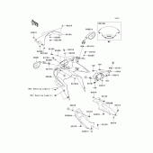 Схема узла: Облицовочные элементы для Kawasaki ZX600 Ninja ZX-6RR