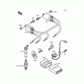 Схема вузла: Ignition system для Kawasaki ZX400 ZXR400