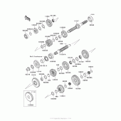 Схема вузла: Трансмісія для Kawasaki ZX1400 Ninja ZX-14R ABS