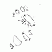 Схема узла: Decal(red/red)(vn750-a6/a7) для Kawasaki VN750 Vulcan 750