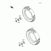 Схема вузла: Шини для Kawasaki EX250 Ninja 250