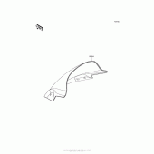 Схема узла: Аксессуары (Ветровое стекло) для Kawasaki EX300 Ninja 300