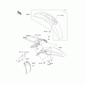 Схема узла: Крыло для Kawasaki KX250/ KX252 KX250F
