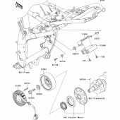 Схема узла: Генератор для Kawasaki ZR800 Z800 ABS