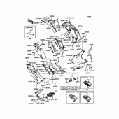 Схема вузла: Дефлектори для Kawasaki EX400 Ninja 400R ABS