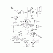 Схема вузла: Ignition switch/locks/reflectors для Kawasaki VN1700 Vulcan 1700 Nomad