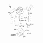 Схема вузла: Carburetor parts(1/2) для Kawasaki ZG1000 Concours