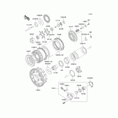 Схема вузла: Clutch(1/2) для Kawasaki ZG1000 1000GTR