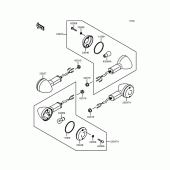 Схема вузла: Поворотники для Kawasaki ZR750 Zephyr